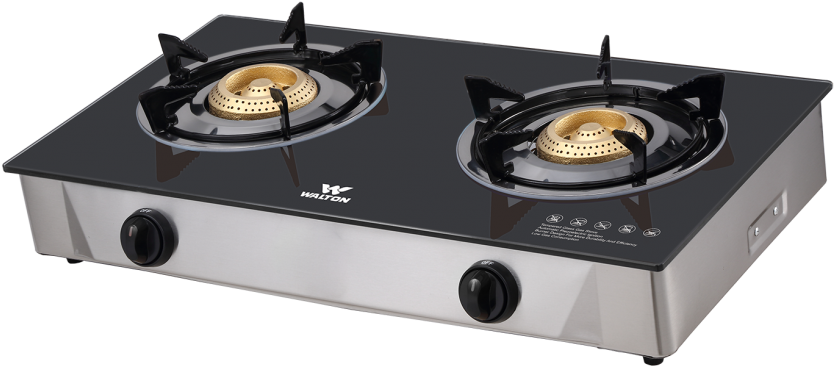 Portable Double Burner Gas Stove PNG