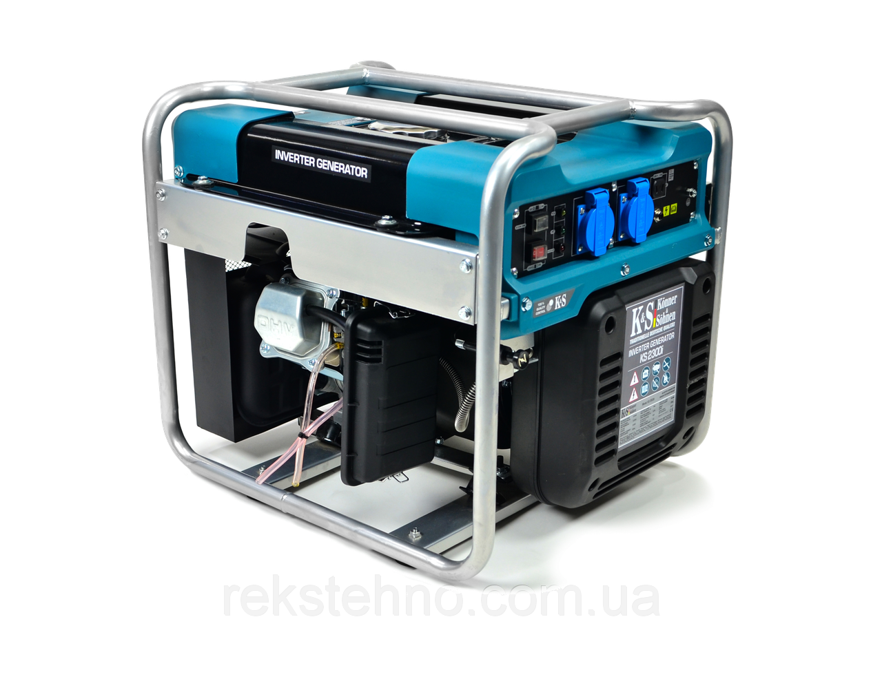 Portable Inverter Generator Blueand Black PNG