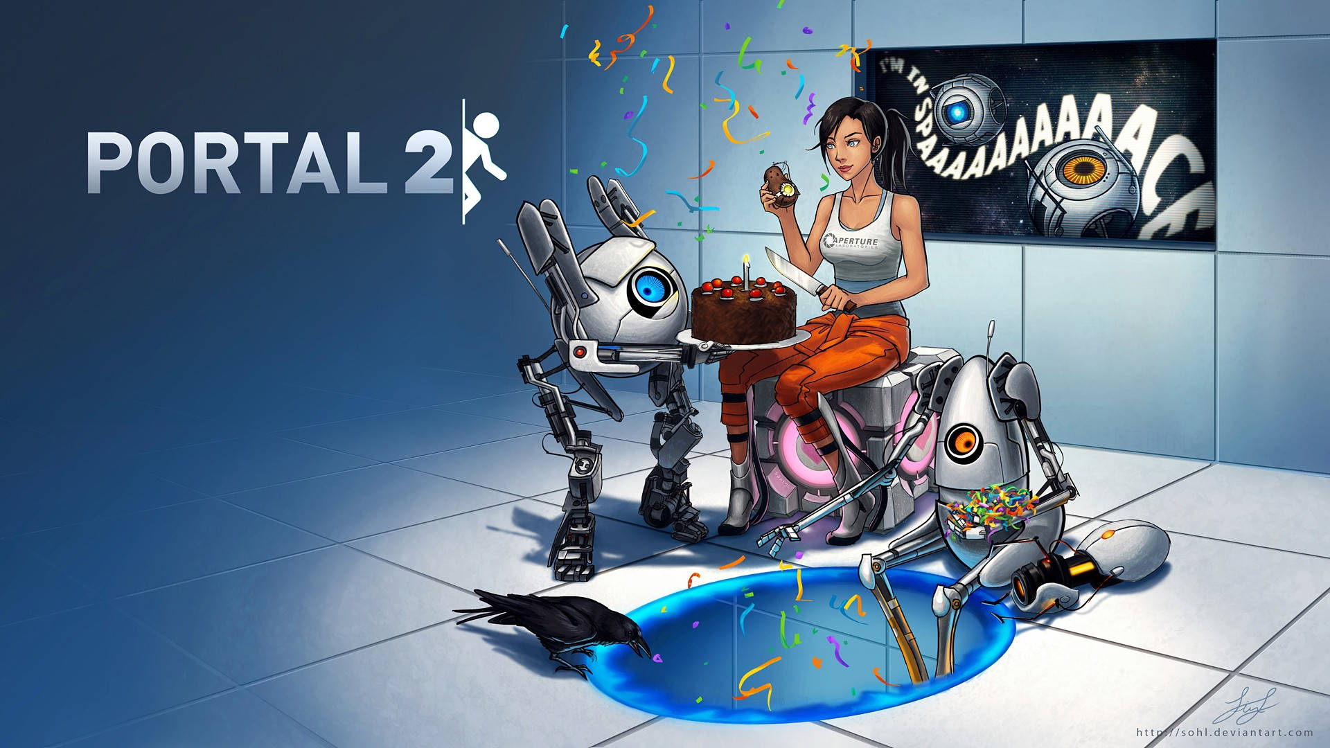 Portal 2 Birthday Wallpaper