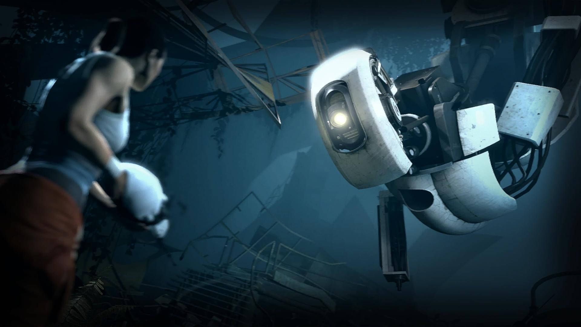 Get lost in the world of Aperture Science with Portal 2 Wallpaper
