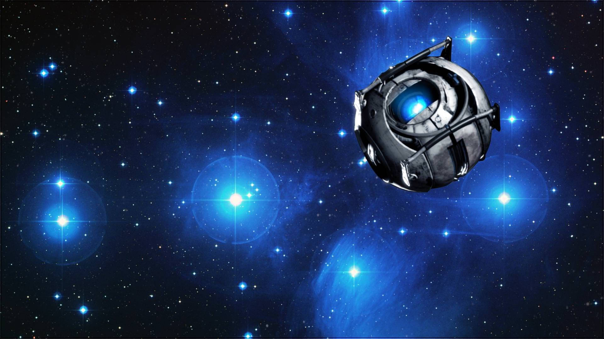 A Spaceship In The Sky With Stars Wallpaper