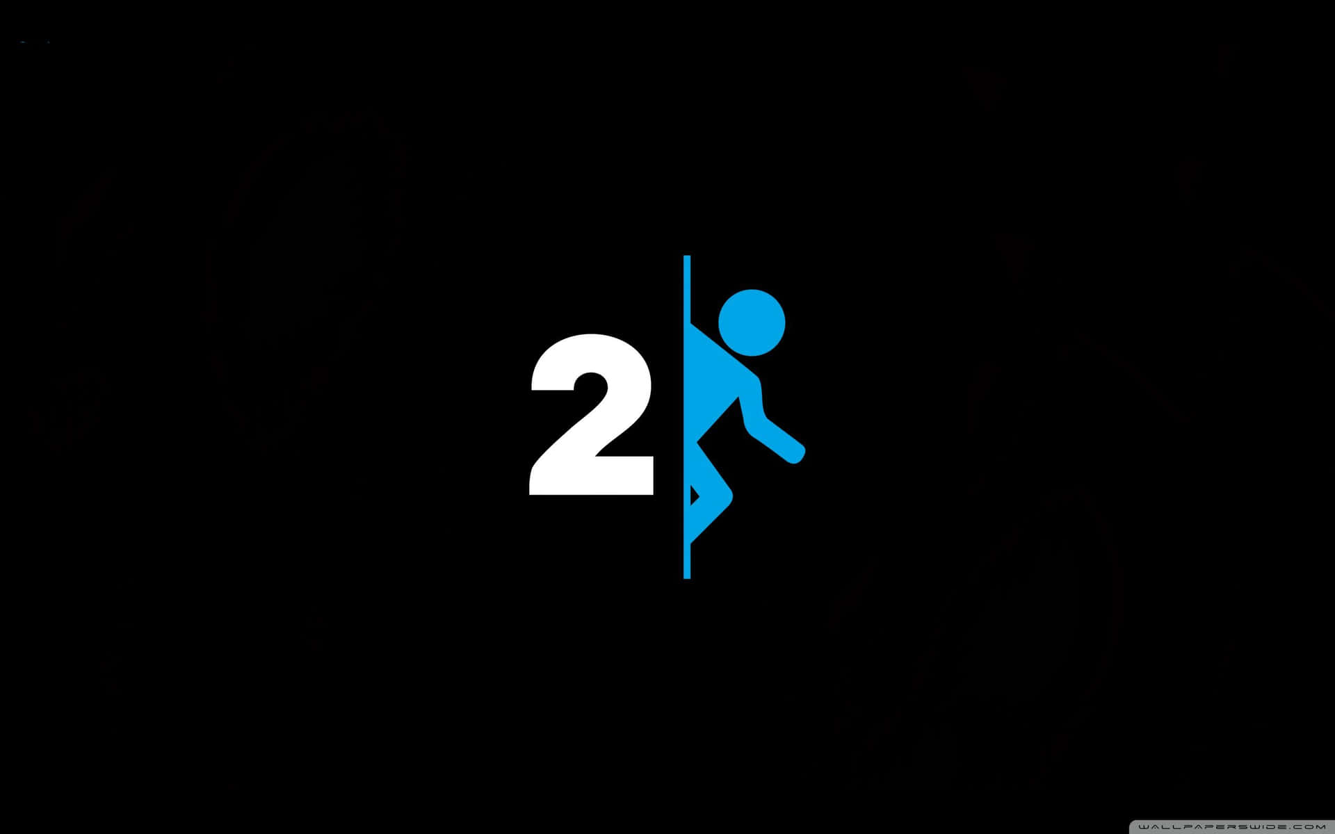 Portal 2 4k Simple Logo Wallpaper