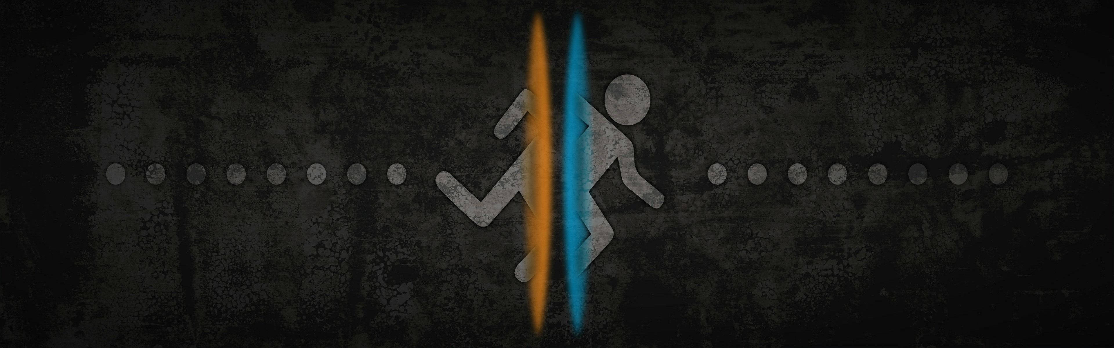 A Black And Blue Logo With A Man Running Wallpaper