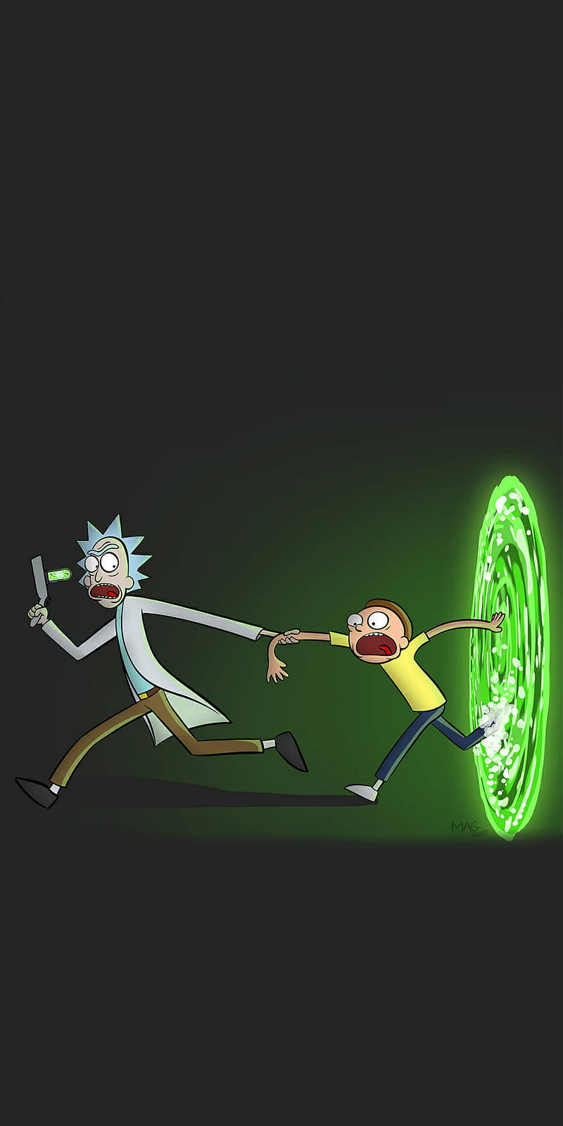 Portal Exit Rick And Morty Phone Background