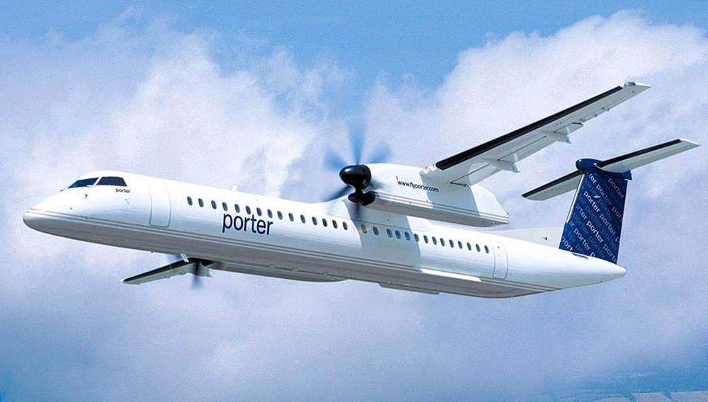 Porter Airlines Thick Clouds Wallpaper