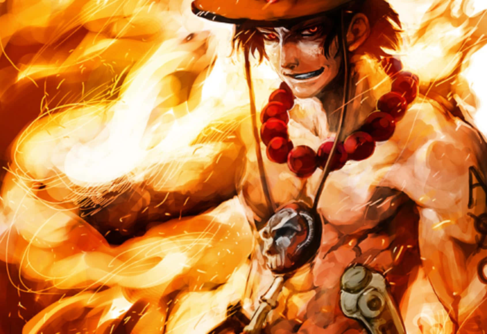 "Portgas D Ace ready to take on any challenge!" Wallpaper