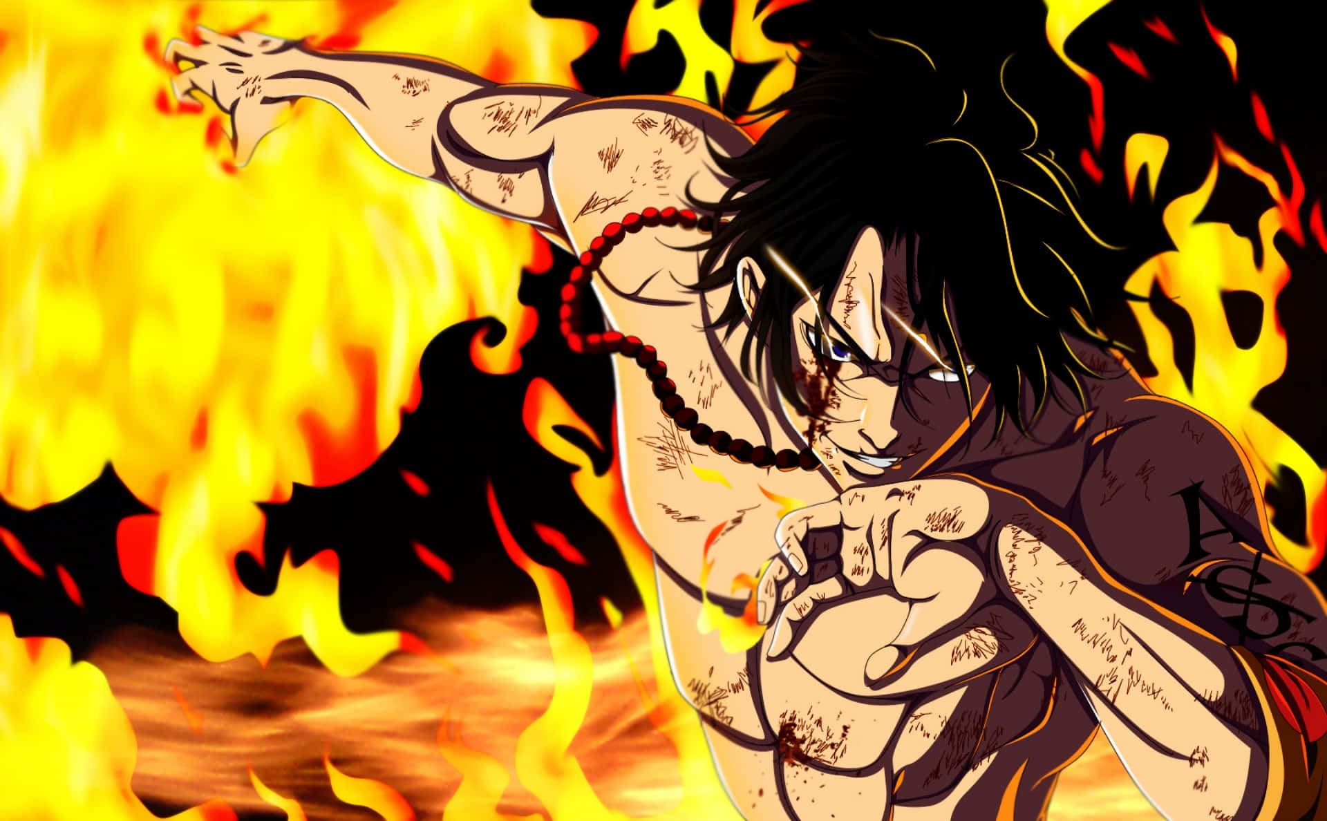 Portgas D Ace, Legendary Pirate of the One Piece Universe Wallpaper