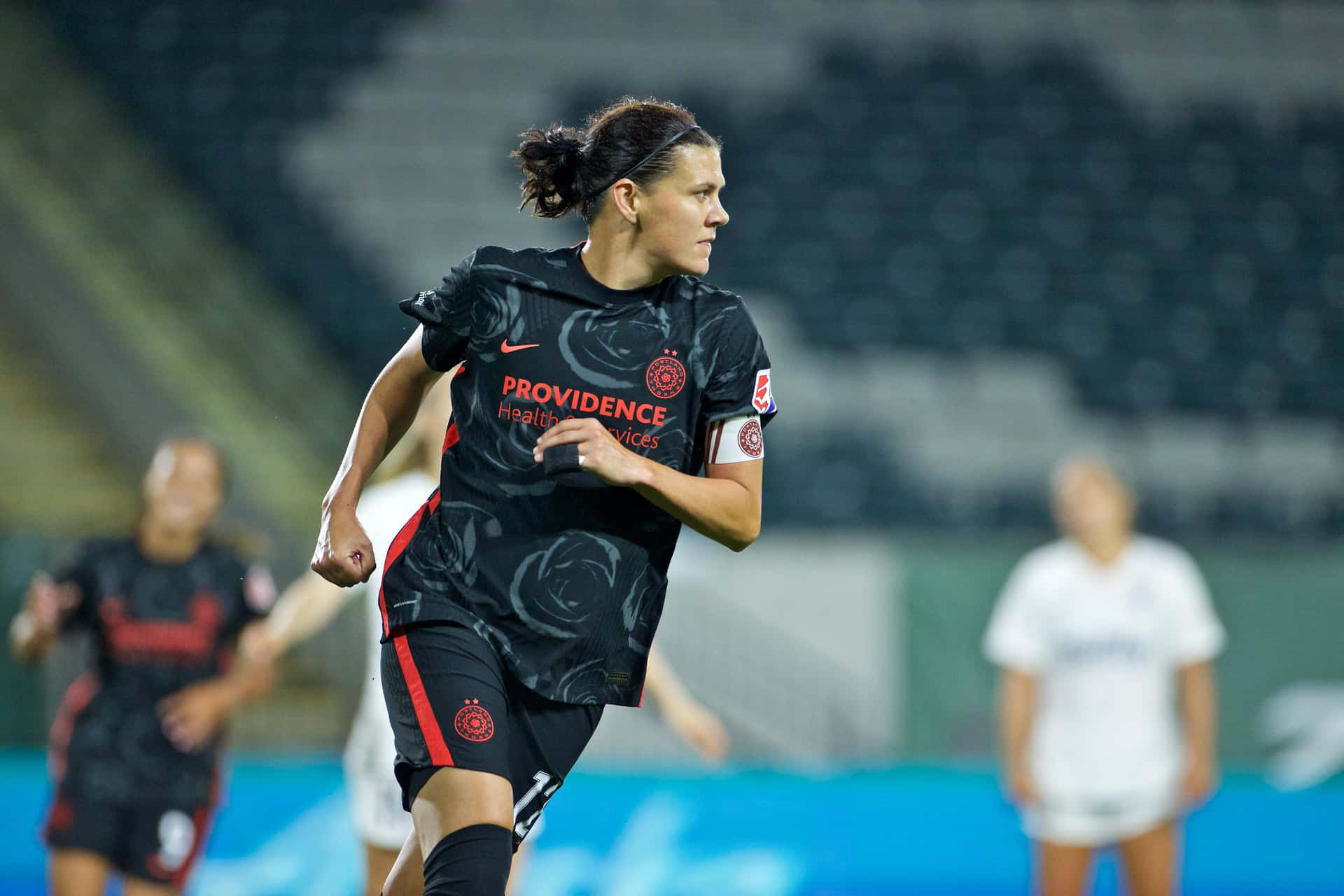 Portland Thorns Fc Speler In Actie Achtergrond