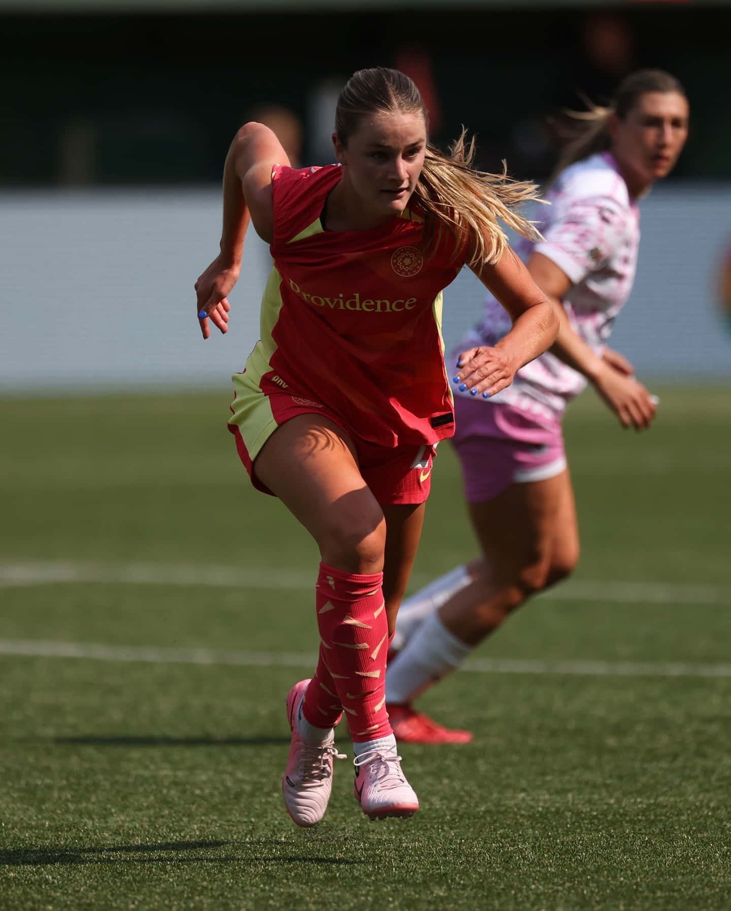 Portland Thorns Fc Speler In Actie Achtergrond