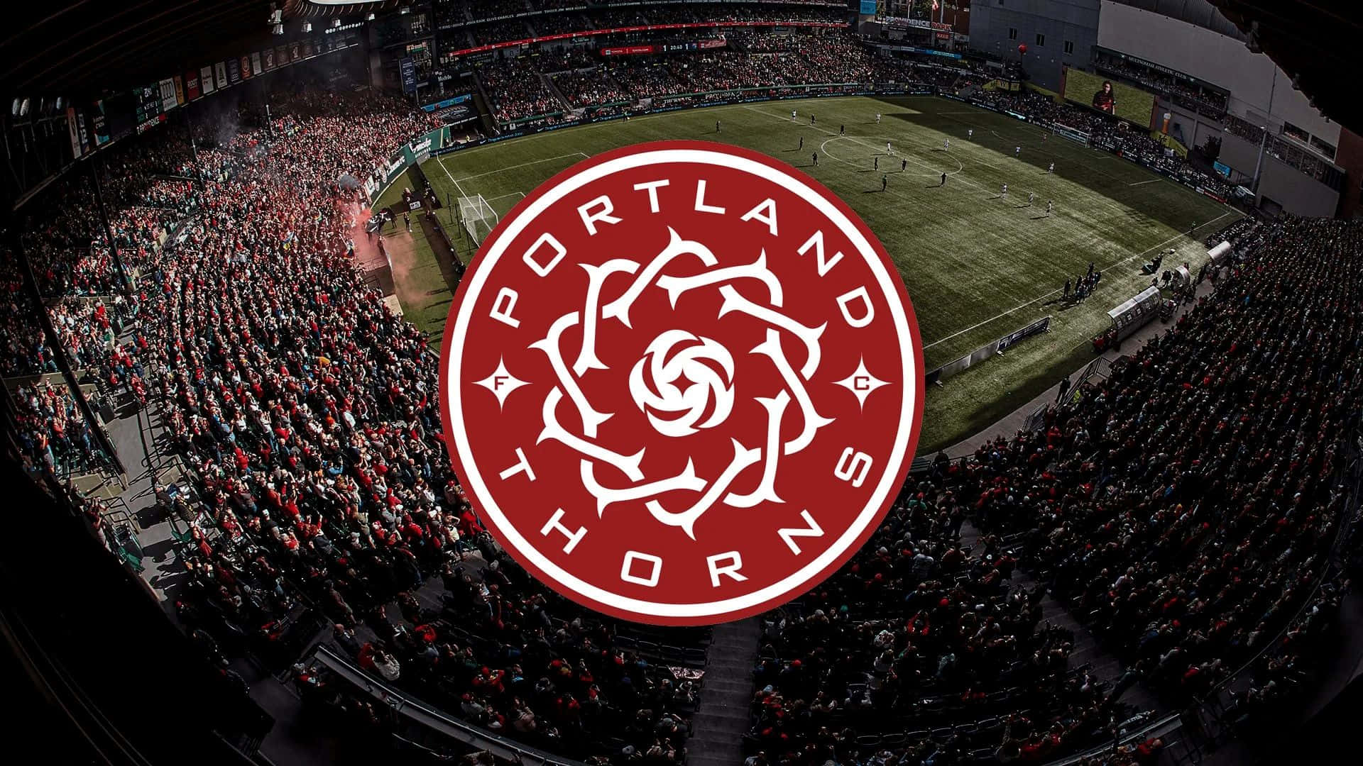 Portland Thorns Fc Stadion Menigte Achtergrond