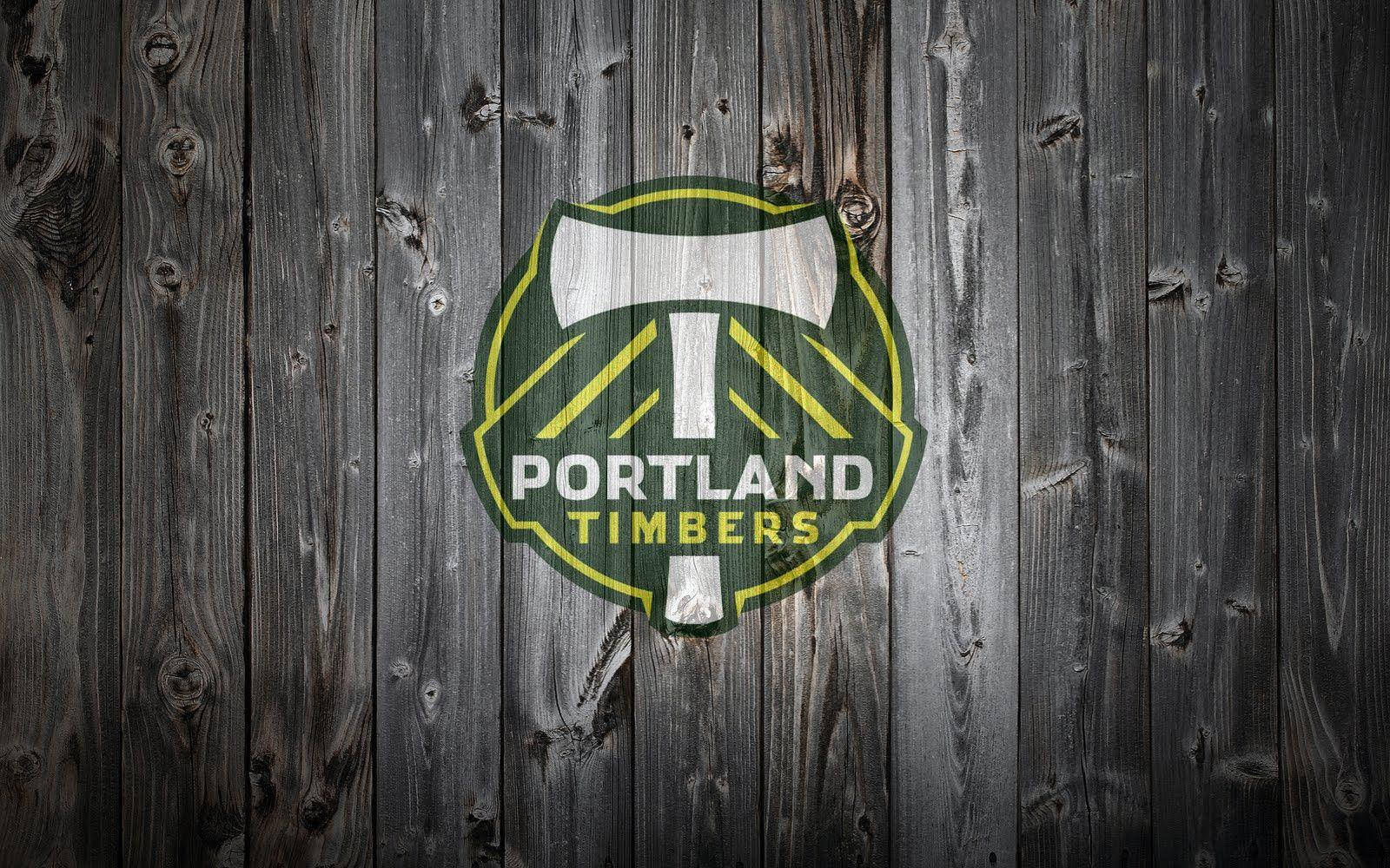 Insegnadei Portland Timbers Arte Visiva Grafica Sfondo