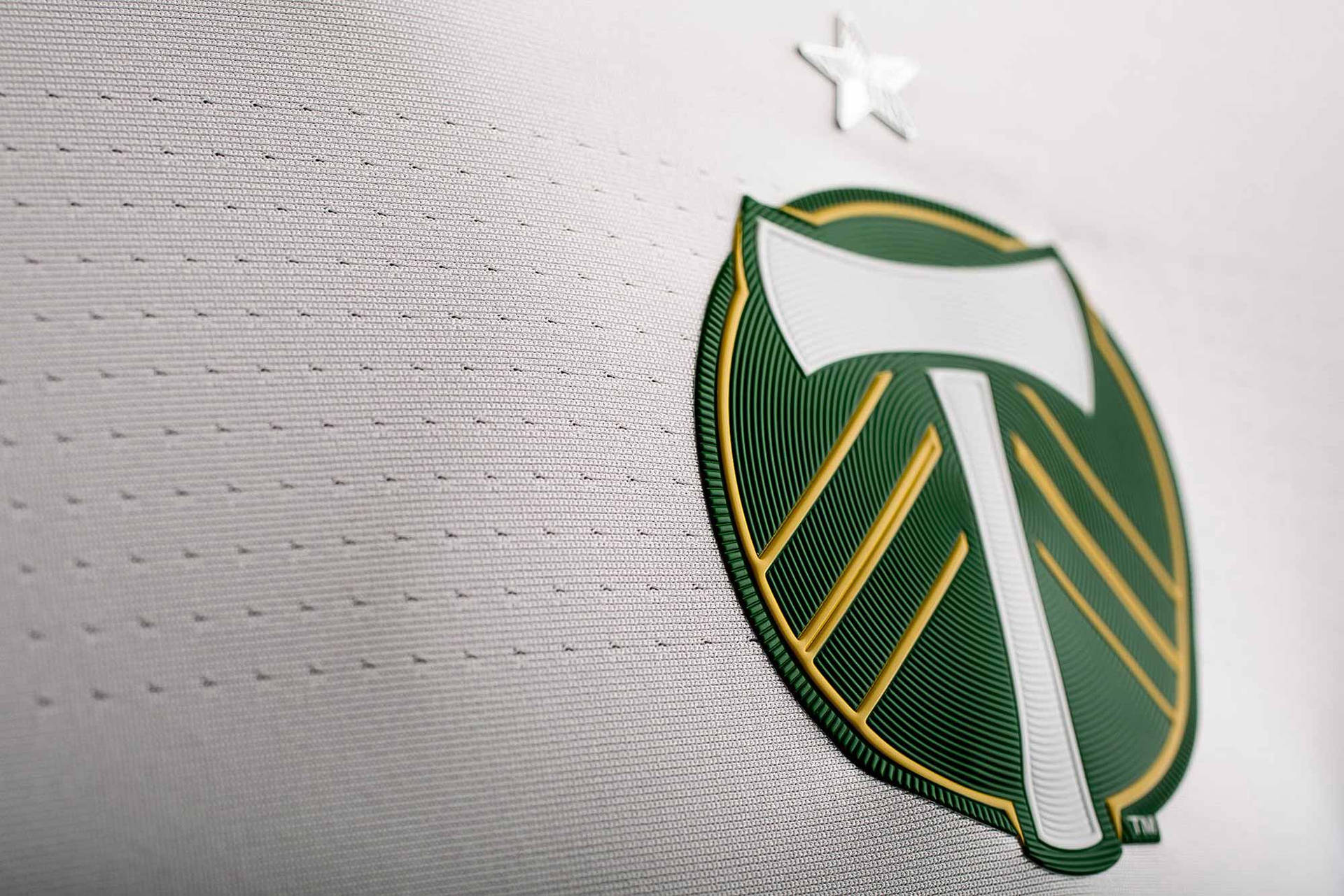 Portland Timbers Tilted Logo Patch Wallpaper