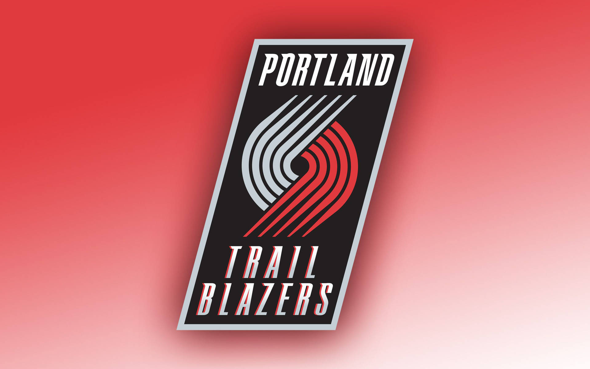 Portlandtrail Blazers Degradado Rojizo Fondo de pantalla