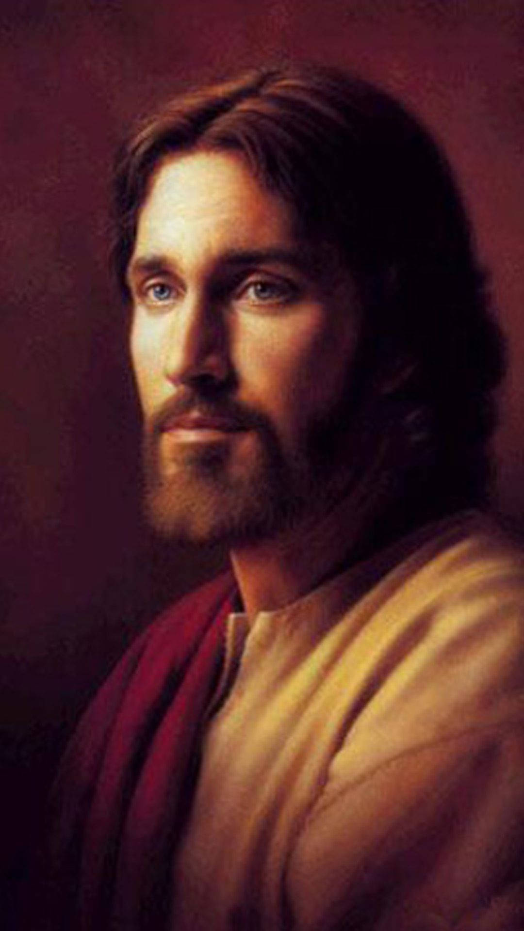 Portræt Jesus Æstetik Wallpaper