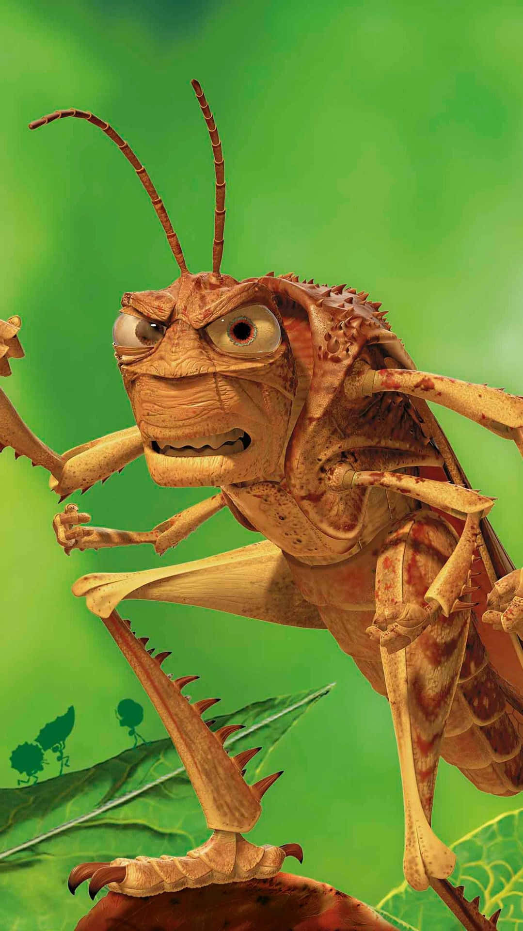 Portrait Mad Grasshopper A Bugs Life Wallpaper