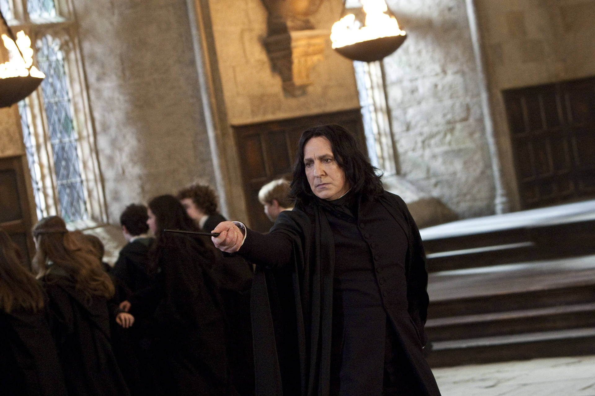 "portrait Of A Passionate Potions Master - Severus Snape" Wallpaper