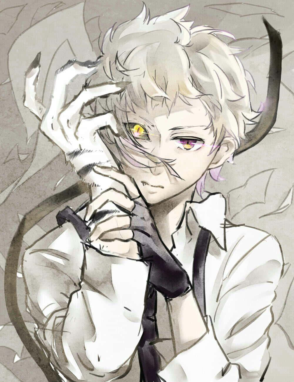 Portrait Of Atsushi Nakajima, Main Character Of Bungou Stray Dogs Wallpaper