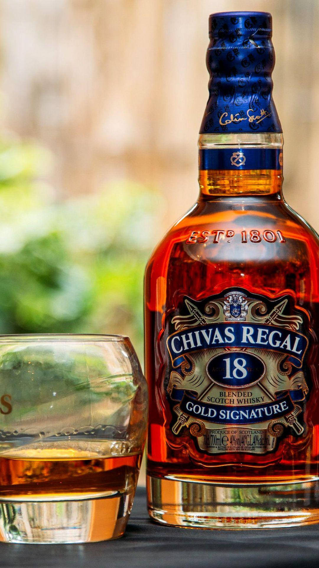 Porträtvon Chivas Regal Whisky Wallpaper