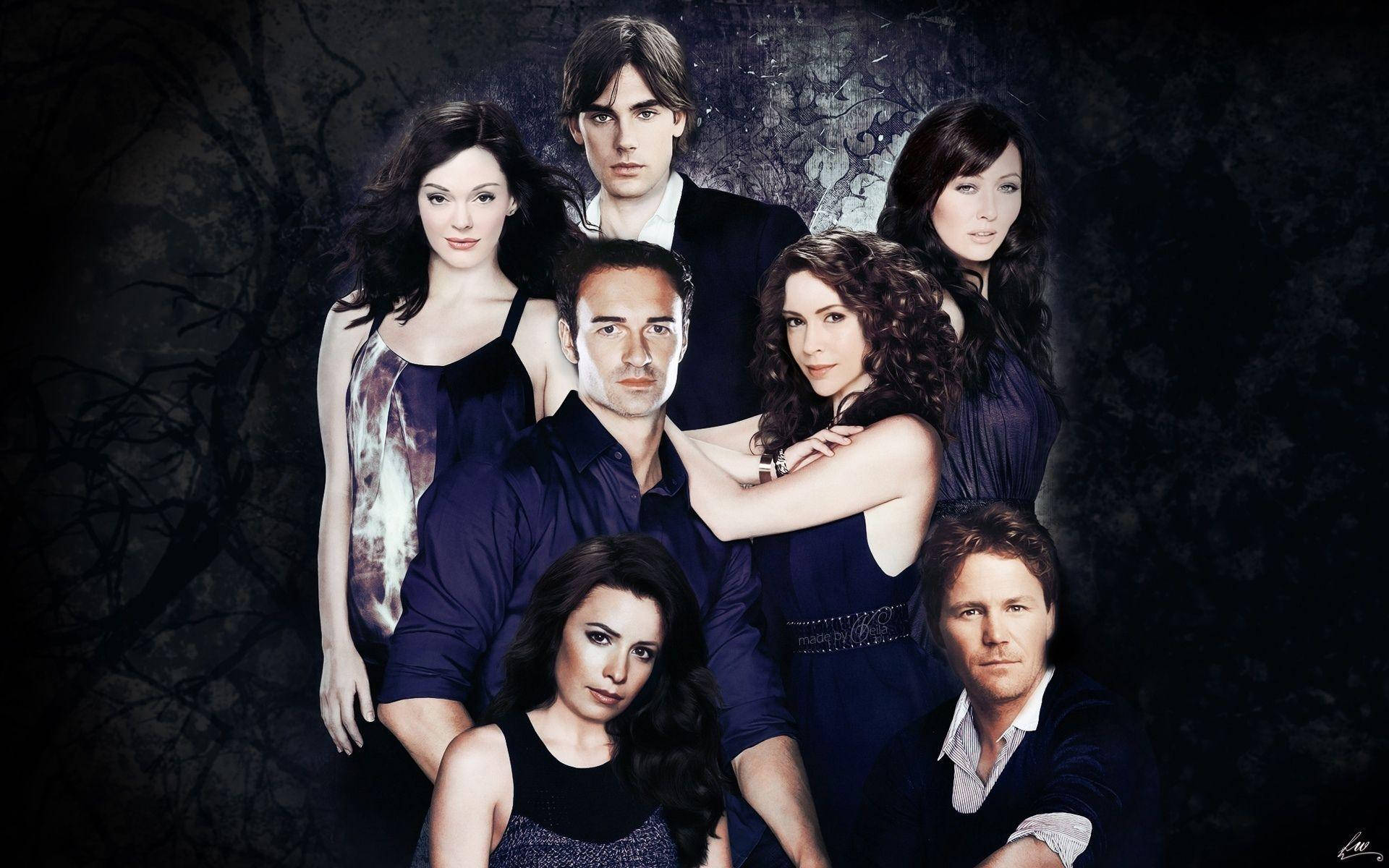 Portrait Of Seven Charmed Characters Wallpaper
