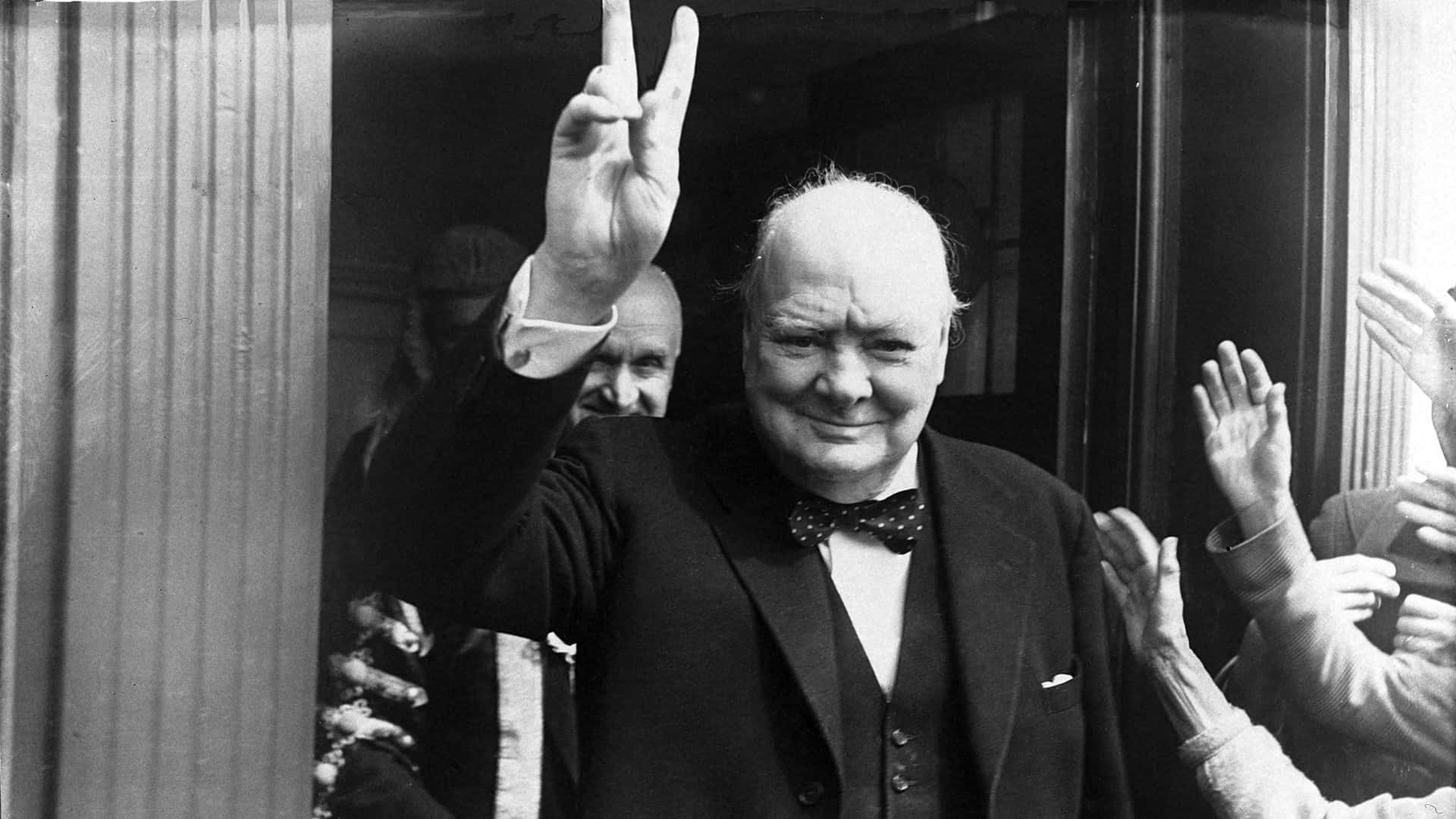 Portrait Of Winston Churchill In A Pensive Mood