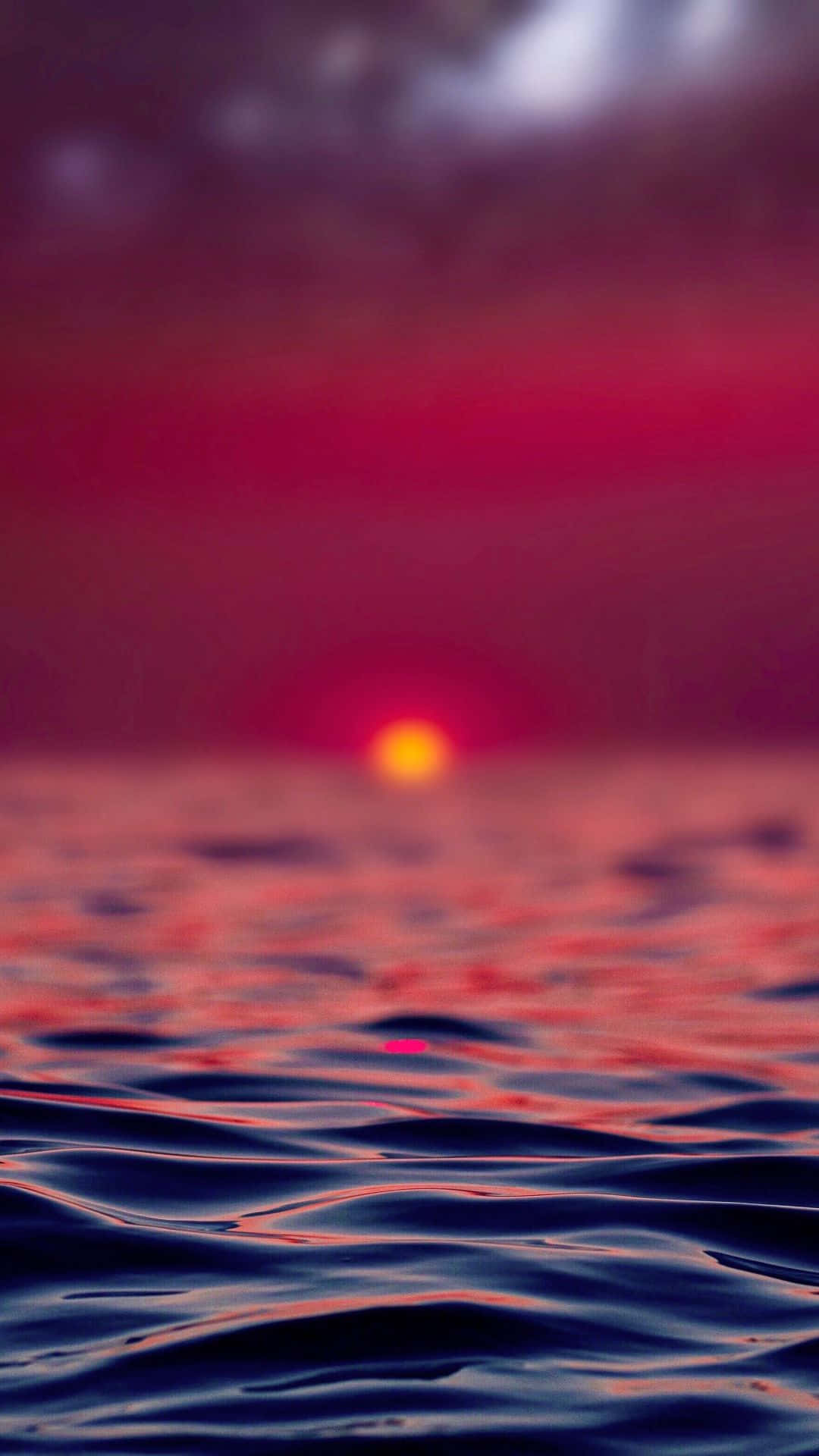 Portrait Photography Pink Sunset Beach Waves Close Up Wallpaper