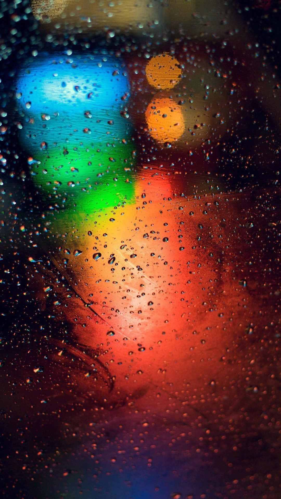Portrait Photography Rainy Bokeh Lights Wallpaper