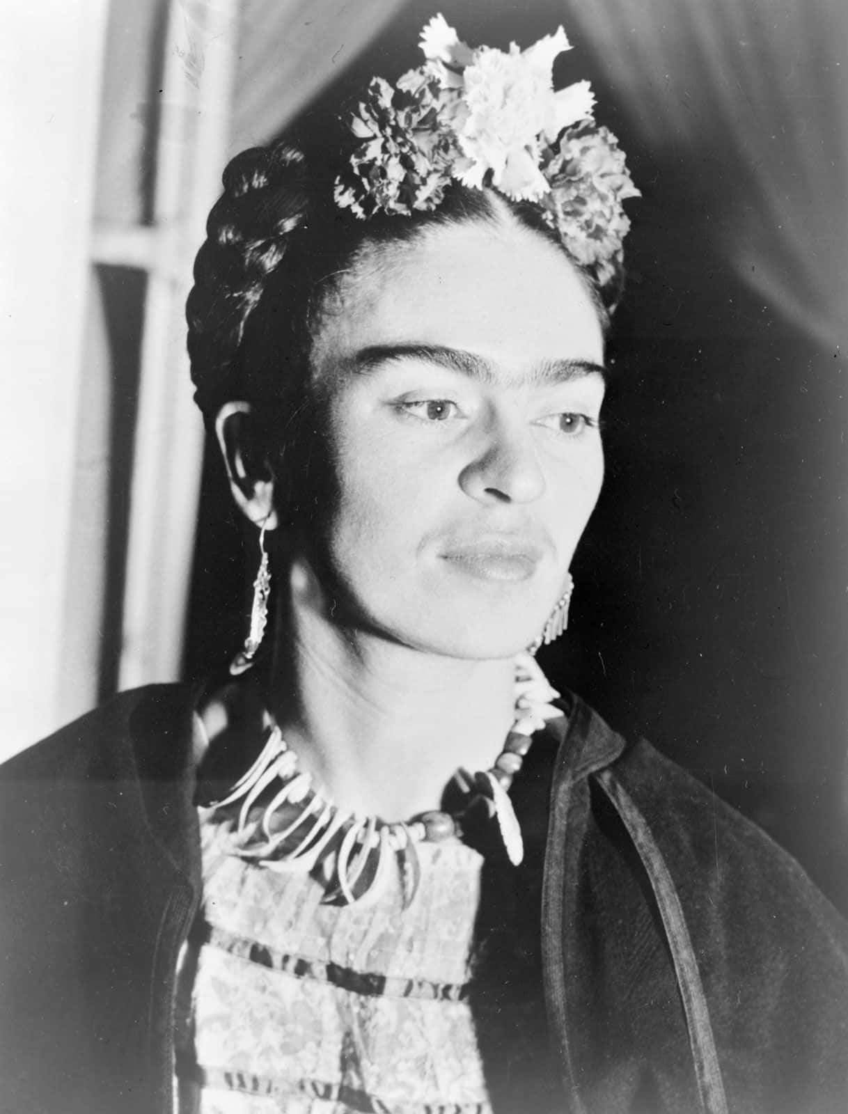 Porträttbildav Frida Kahlo