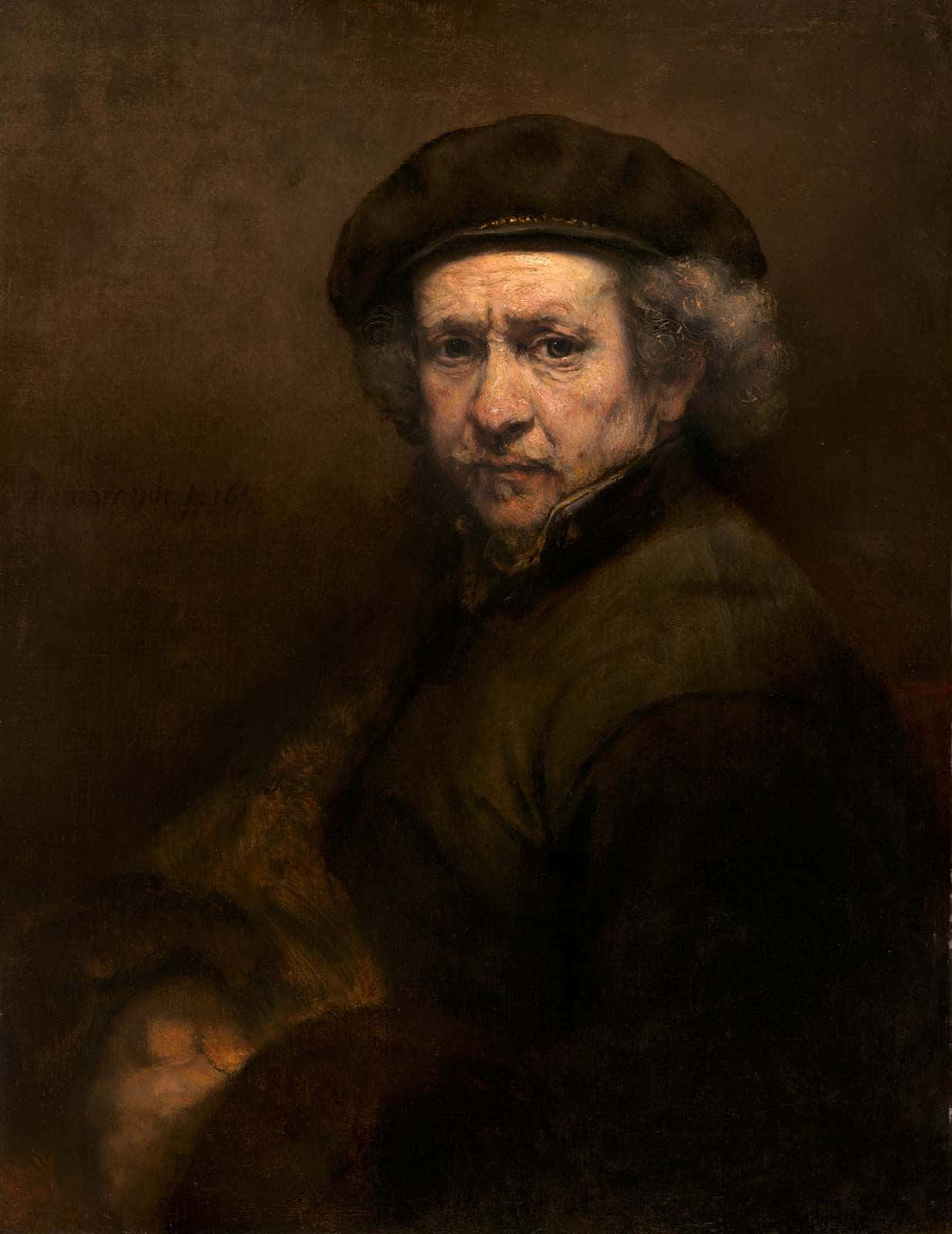 Retratode Rembrandt Para Papel De Parede De Computador Ou Celular.