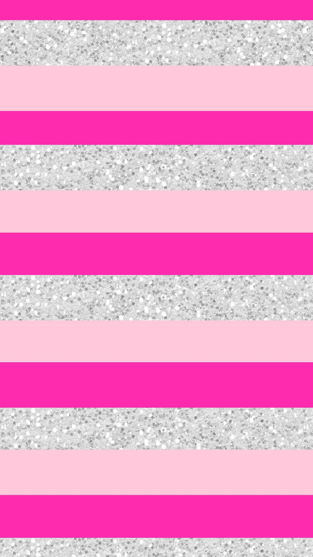 Portrait Pink And Silver Glitter Stripes Wallpaper