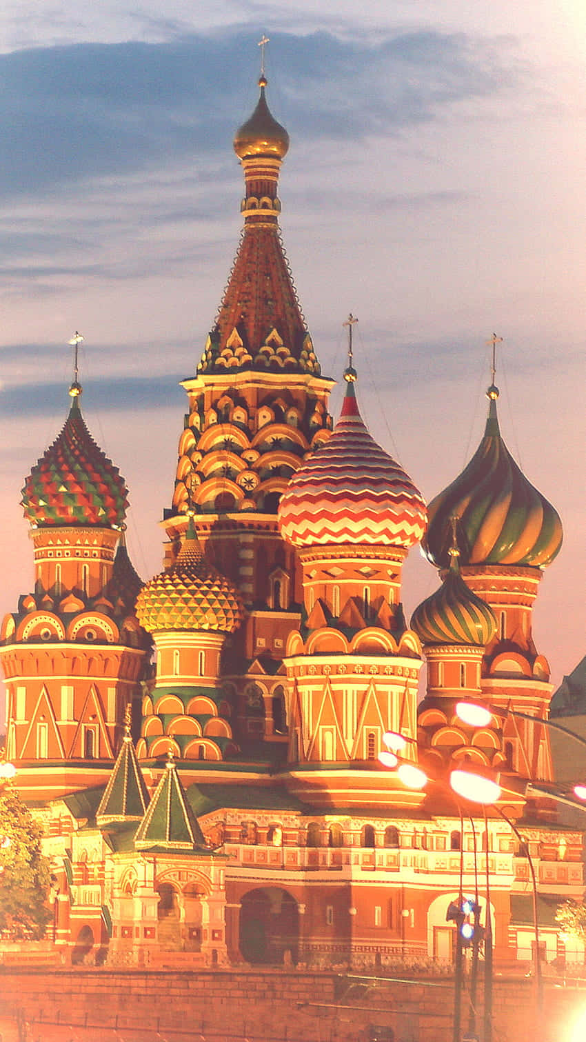 Vistaen Retrato Del Kremlin De Moscú Fondo de pantalla