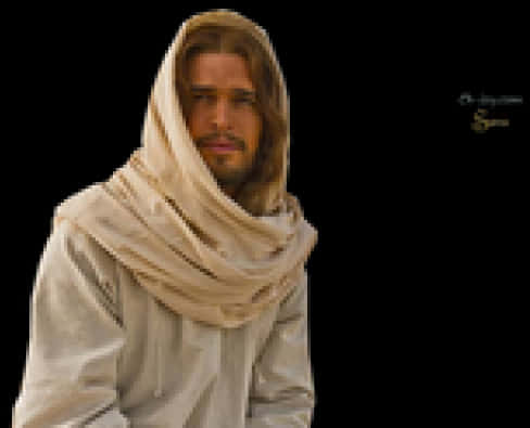 Portrayalof Jesusin White Robe PNG