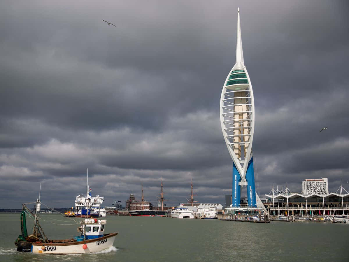 Portsmouth Spinnaker Towerand Harbor Wallpaper