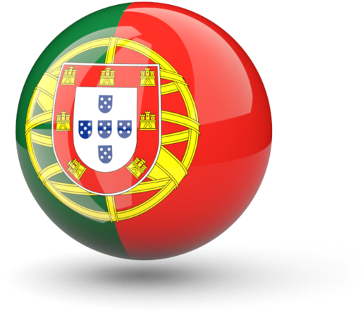Portugal Flag Badge3 D Render PNG