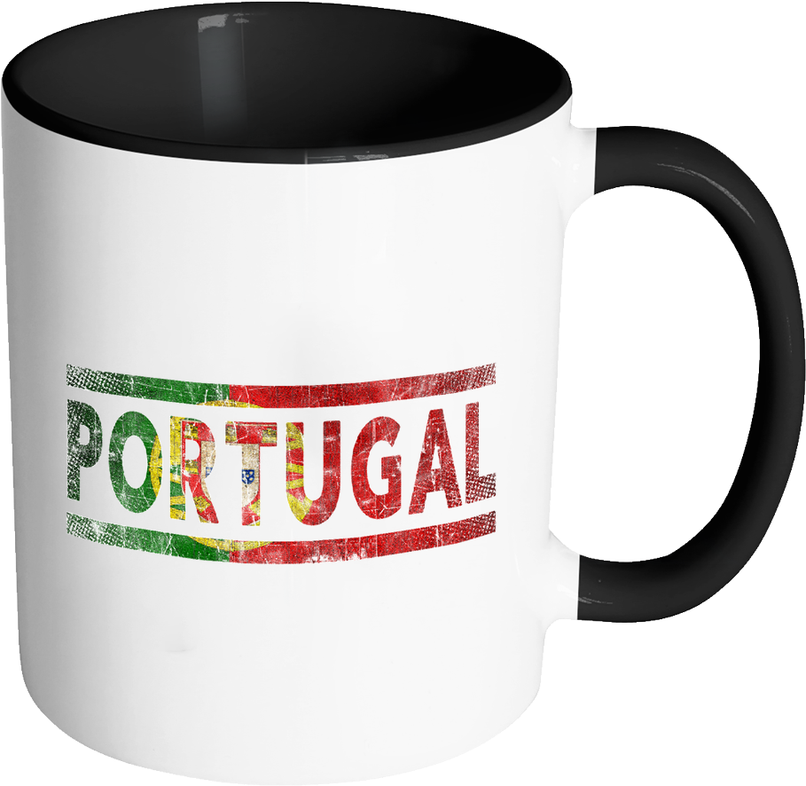 Portugal Flag Design Mug PNG