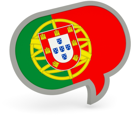 Portugal Flag Speech Bubble Graphic PNG