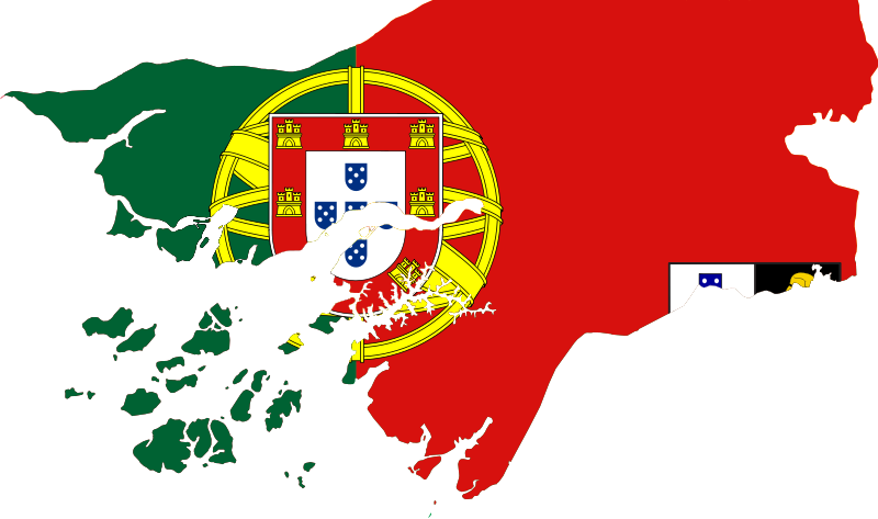 Portugal Mapand Flag Overlay PNG