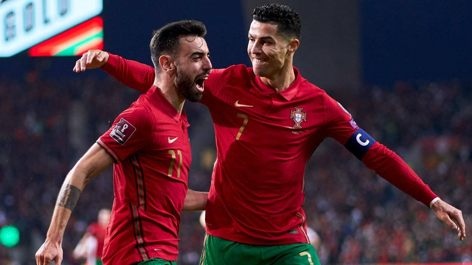 Portugal National Football Team Cristiano And Bruno Wallpaper