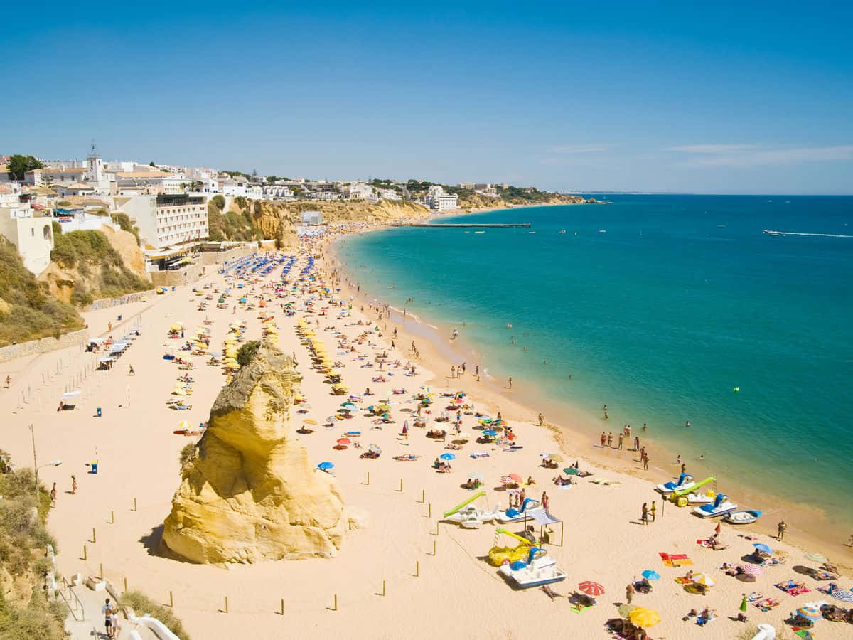 Stunning View of Portuguese Beach Wallpaper