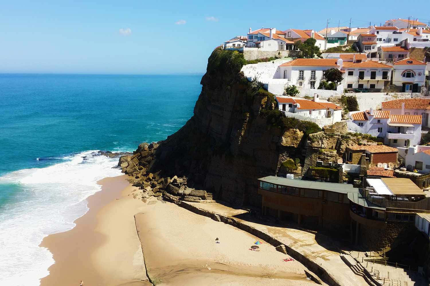 A Breathtaking View of Portuguese Beach Wallpaper