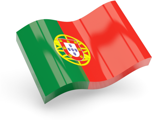 Portuguese Flag Waving PNG