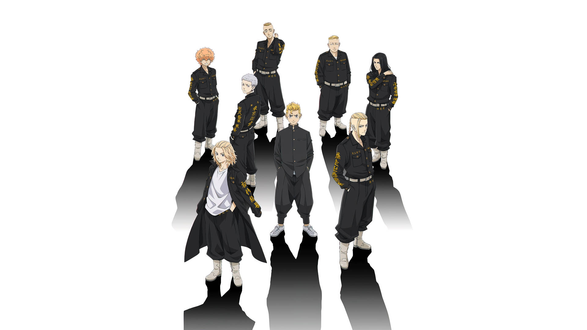Posing Characters From Tokyo Revengers Manga Wallpaper
