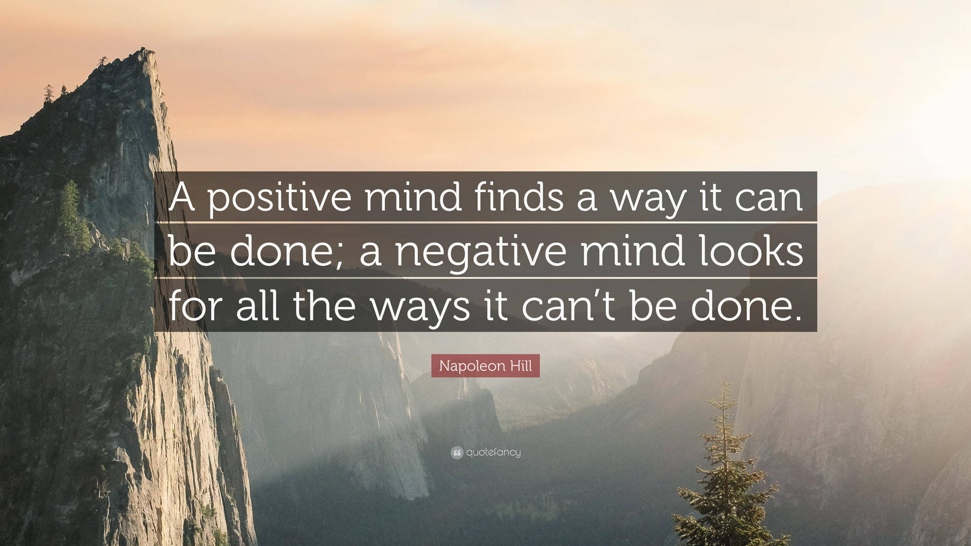 Positive And Negative Mind Quote Wallpaper