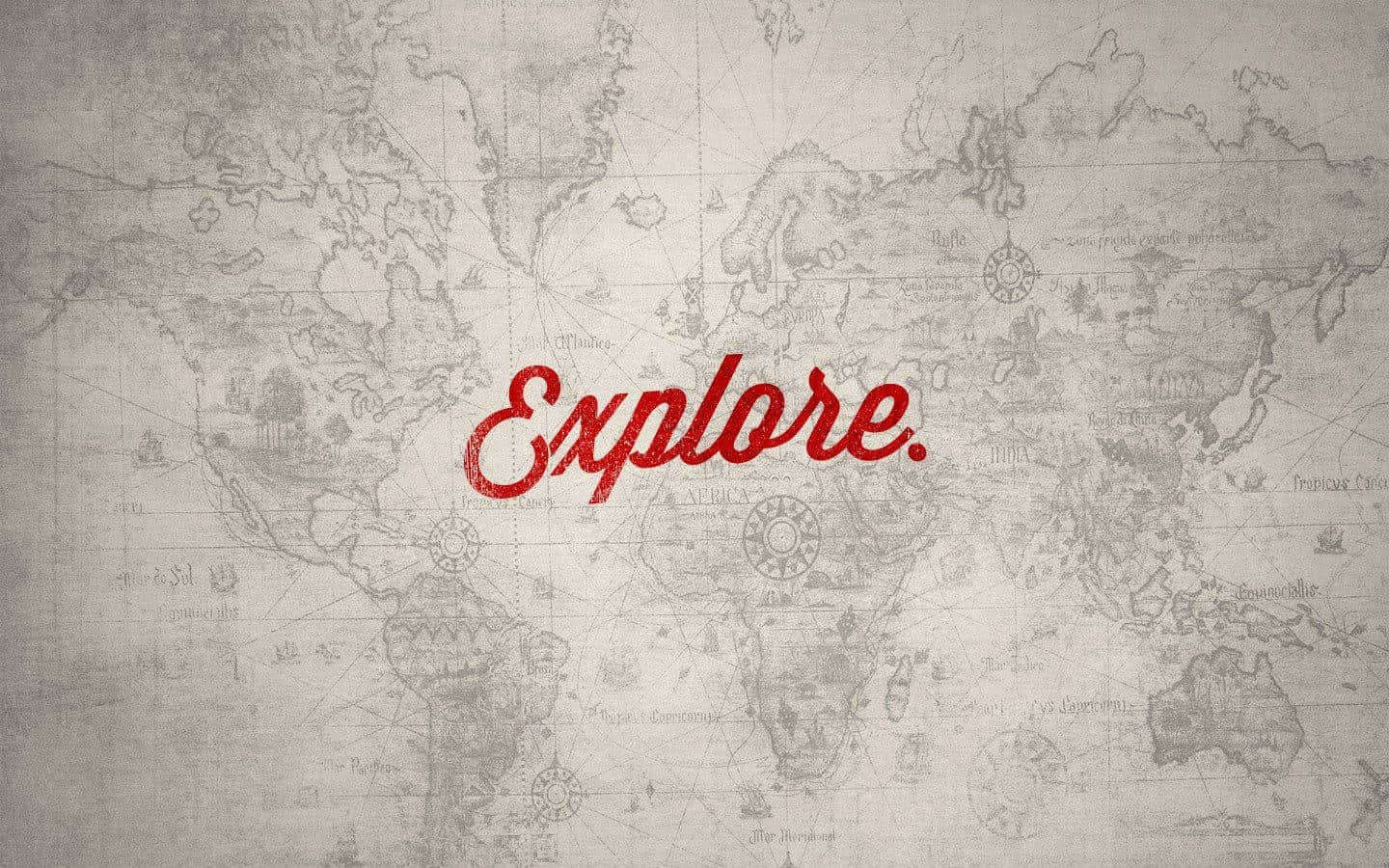 Utforskaen Karta Med Ordet Utforska