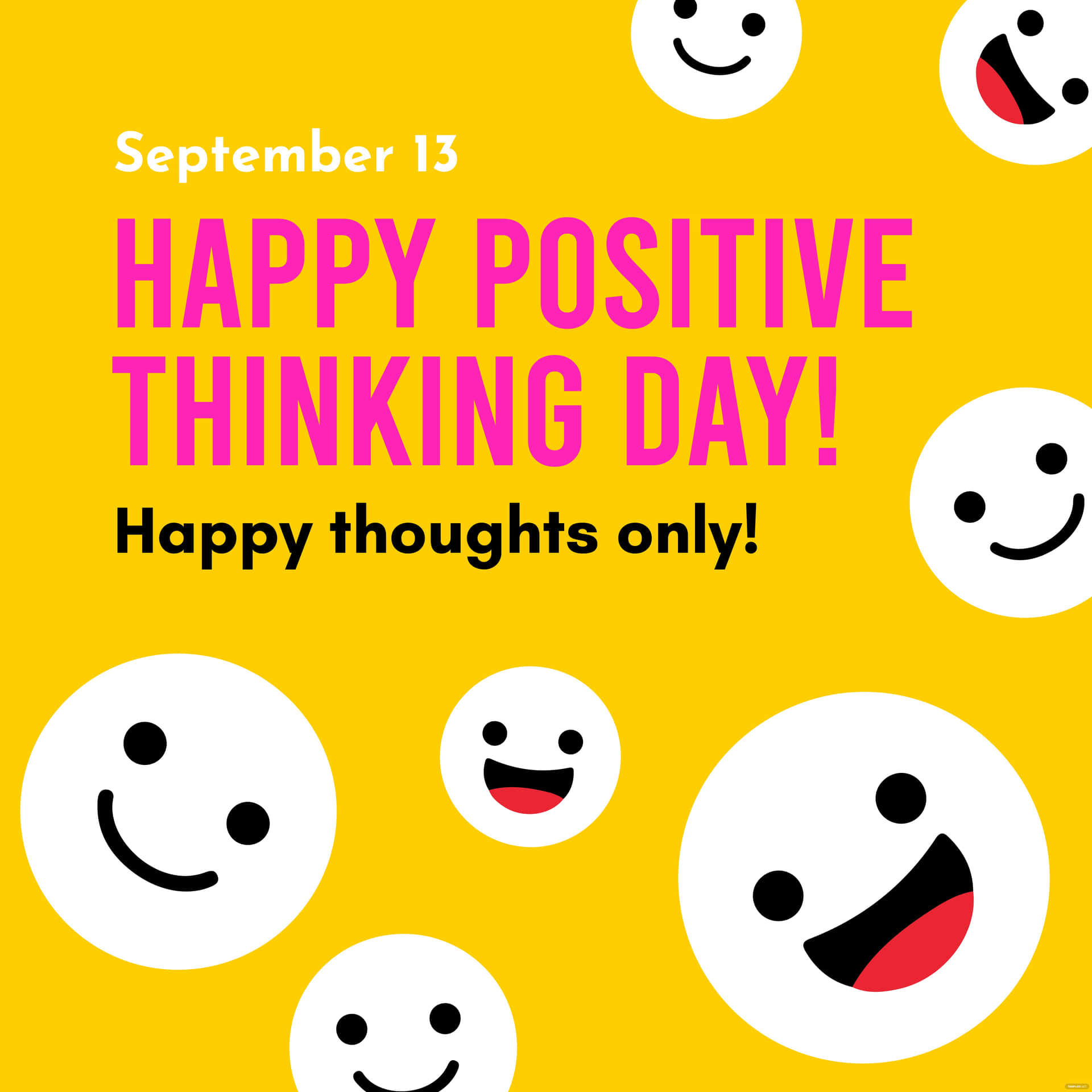 Positive Thinking Day Smileys Picture