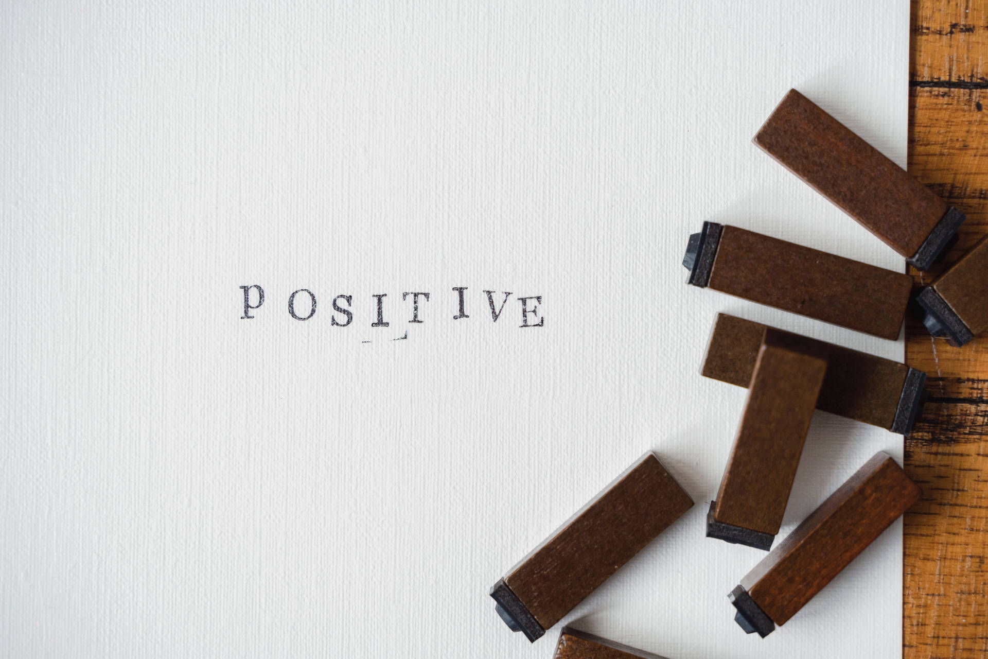 Positive Typography Wallpaper