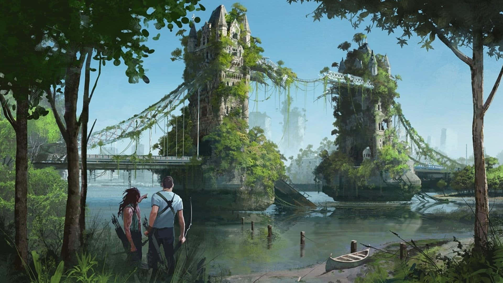 The Last Of Us - A Bridge Over A River Wallpaper