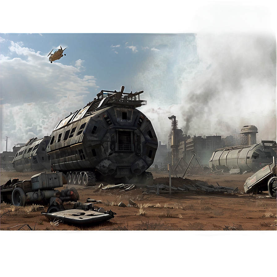 Post-apocalyptic Battlefield Png Pgf6 PNG