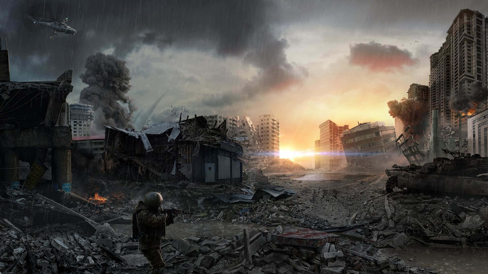post apocalyptic war wallpaper