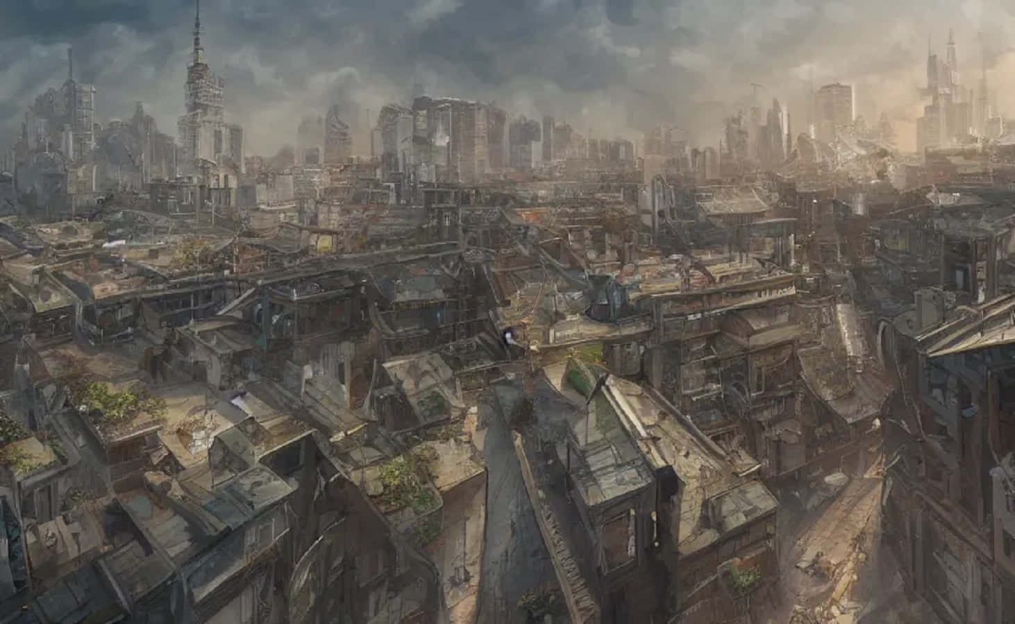 A Glimpse of Survival: Post-Apocalyptic World Awaiting Renewal Wallpaper