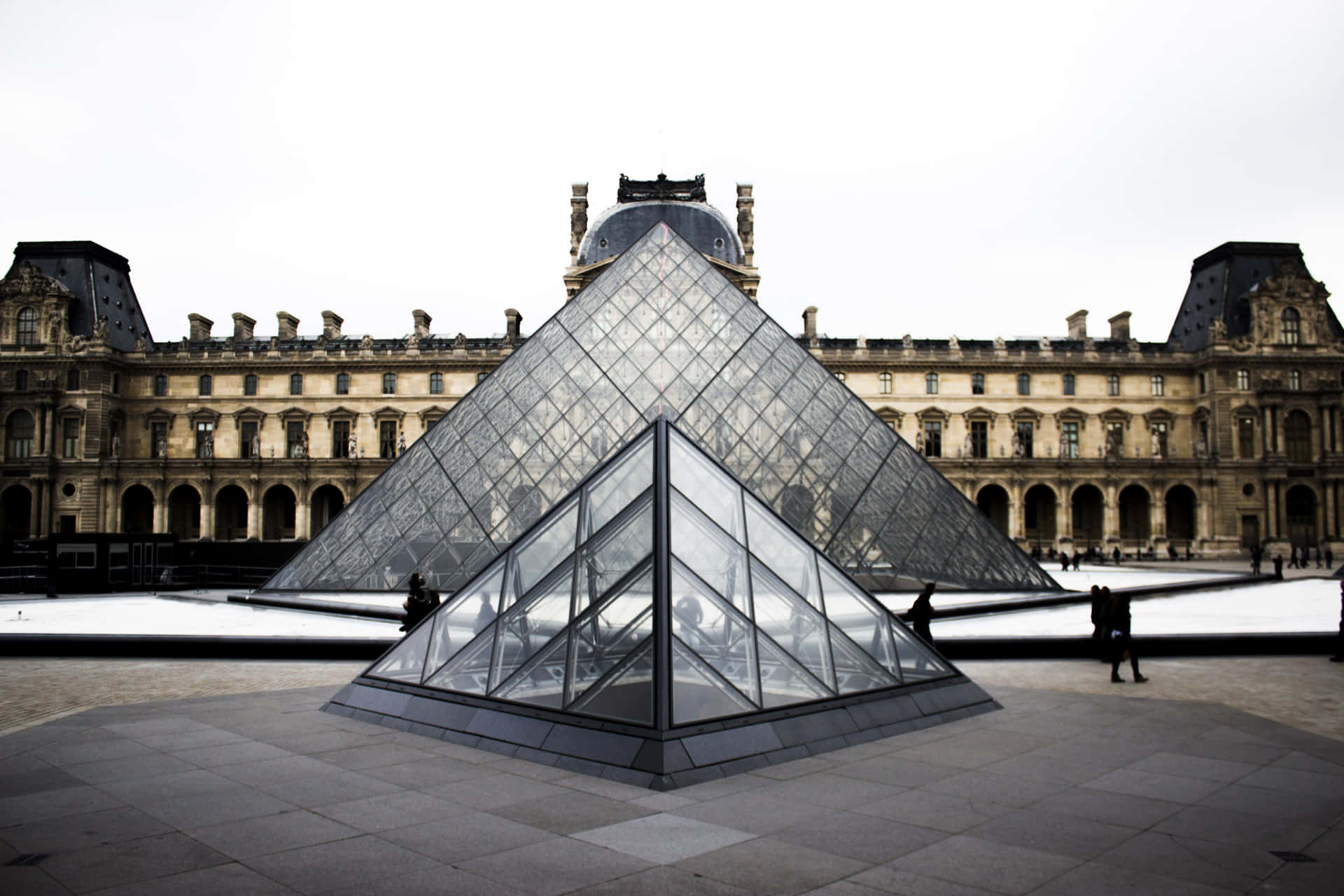 Post Modernism Architecture Louvre Museum Wallpaper